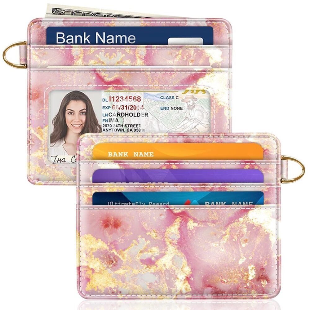 1160 Slim Minimalist Front Pocket RFID Blocking Credit Card Holder Small